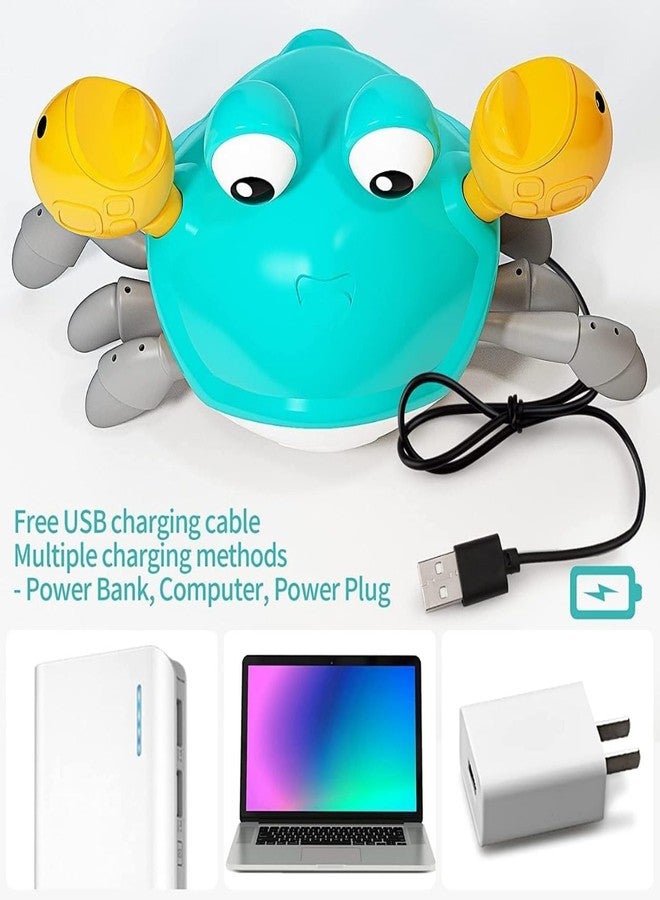 JAPSI Crawling Crab Baby Toy | Electronic Musical Light up Toy | Birthday Gift | Crawling Crab Baby Musical Kids Toy | Rechargeable | Multicolor | Interactive Early Learning Toys for Kids & Toddlers - Image 4